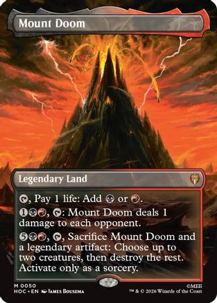 Mount Doom (Borderless) (HOC-050) (Foil)
