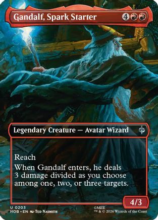 Gandalf, Spark Starter (Borderless) (HOB-203) (Foil)