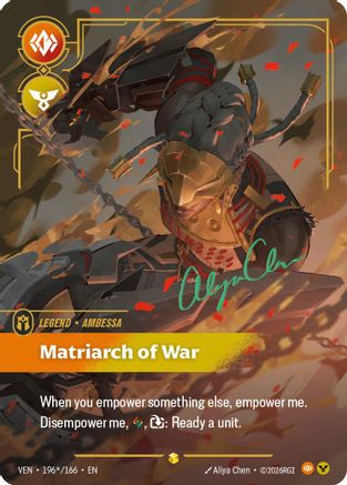 Ambessa - Matriarch of War (Signature) (VEN-196*) (Foil)