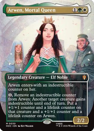 Arwen, Mortal Queen (Borderless) (HOC-030) (Foil)