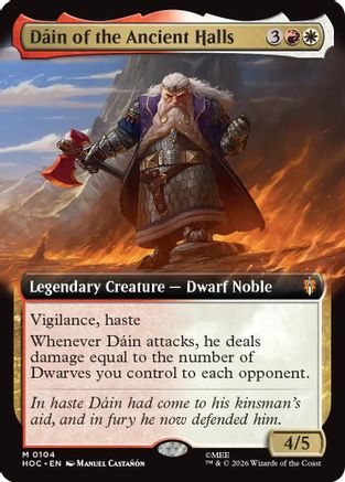Dain of the Ancient Halls (Extended Art) (HOC-104) (Foil)