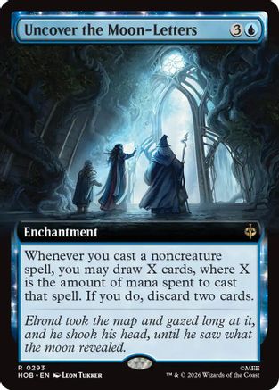 Uncover the Moon-Letters (Extended Art) (HOB-293) (Foil)