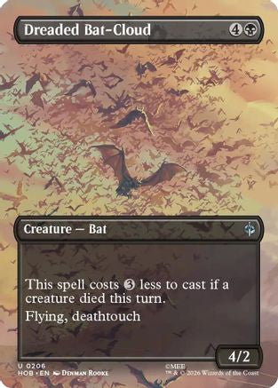 Dreaded Bat-Cloud (Borderless) (HOB-206) (Foil)