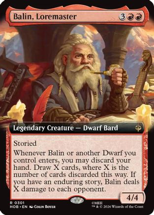 Balin, Loremaster (Extended Art) (HOB-301) (Foil)