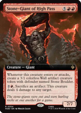 Stone-Giant of High Pass (Extended Art) (HOB-304) (Foil)