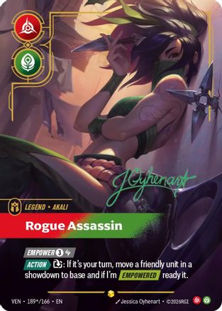 Akali - Rogue Assassin (Signature) (VEN-189*) (Foil)