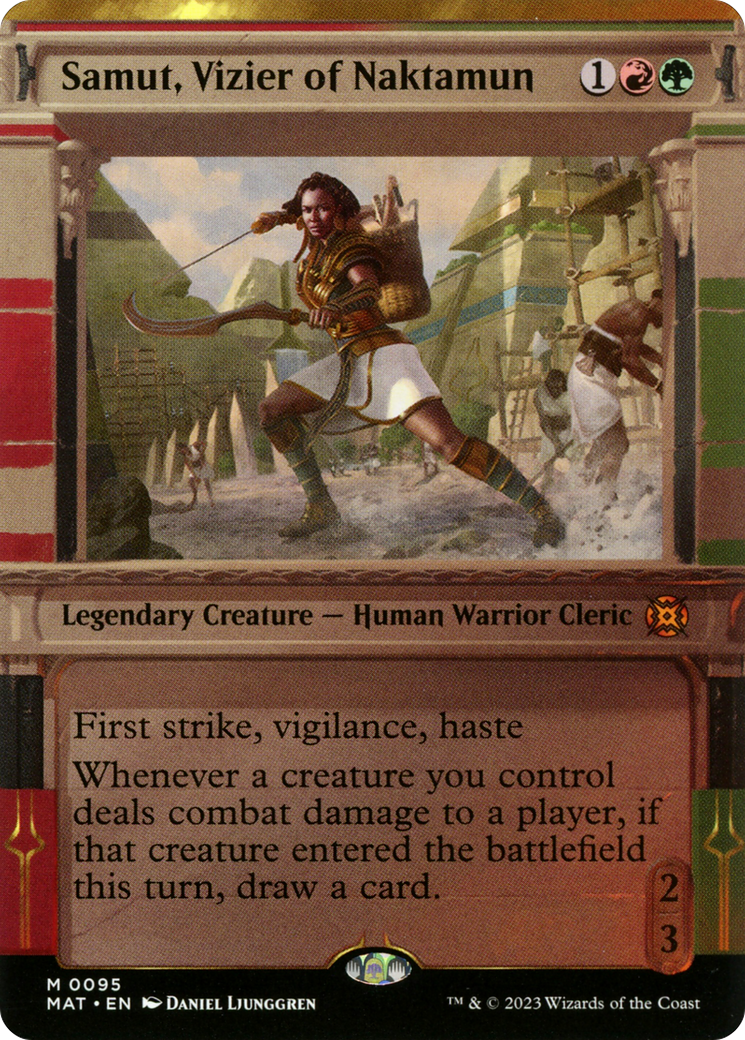 Samut, Vizier of Naktamun (MAT-095) (Showcase) (Borderless) (Foil)