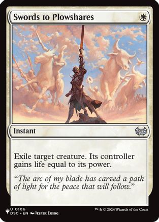 Swords to Plowshares (DSC) (LIST-106)