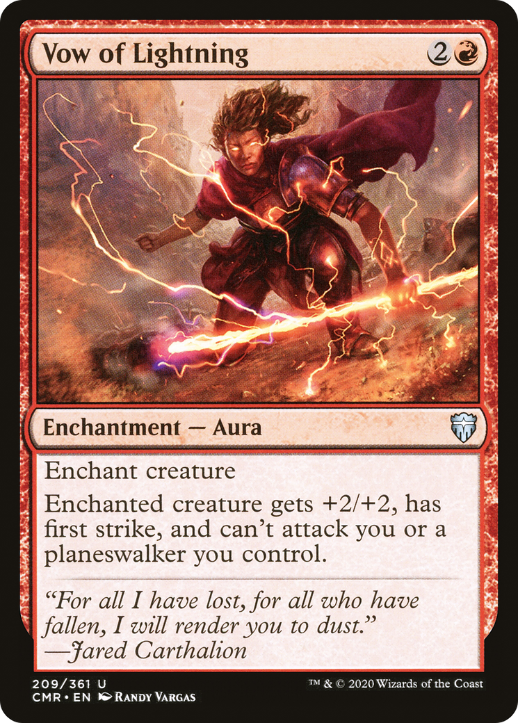 Vow of Lightning (CMR-209) (Foil)