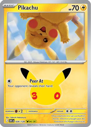 Pikachu (30C-026) (Holofoil)