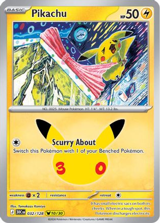 Pikachu (30C-032) (Holofoil)
