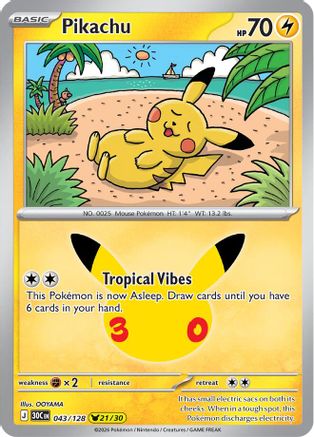 Pikachu (30C-043) (Holofoil)