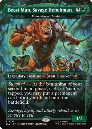 Beast Man, Savage Henchman - Kona, Rescue Beastie (SLD-2785)