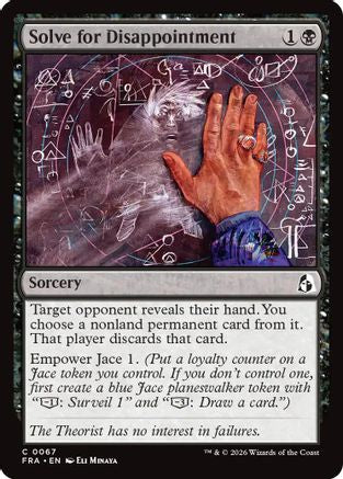 Solve for Disappointment (FRA-067) (Foil)
