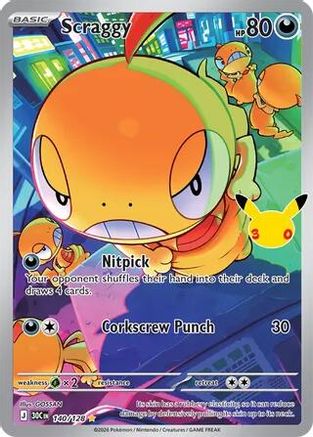 Scraggy (30C-140) (Holofoil)