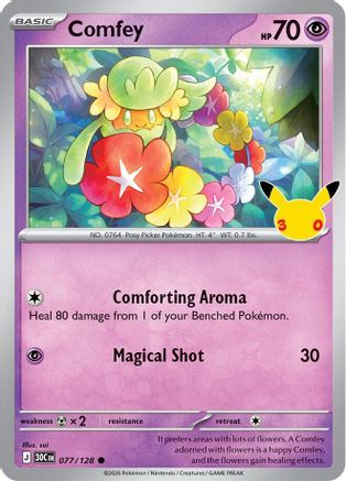 Comfey (30C-077) (Holofoil)