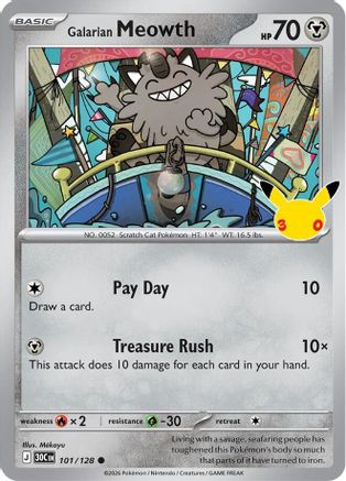 Galarian Meowth (30C-101) (Holofoil)
