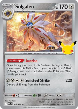 Solgaleo (30C-105) (Holofoil)
