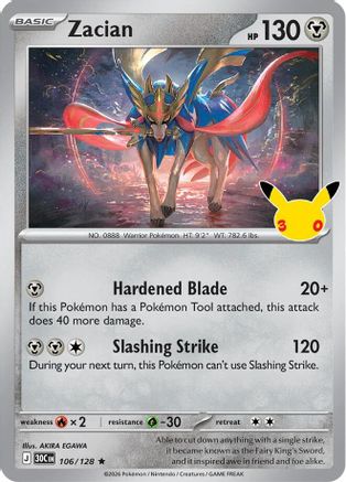 Zacian (30C-106) (Holofoil)