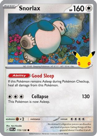 Snorlax (30C-119) (Holofoil)