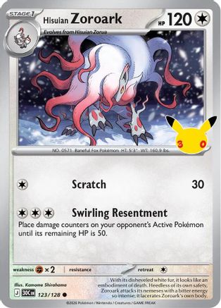 Hisuian Zoroark (30C-123) (Holofoil)