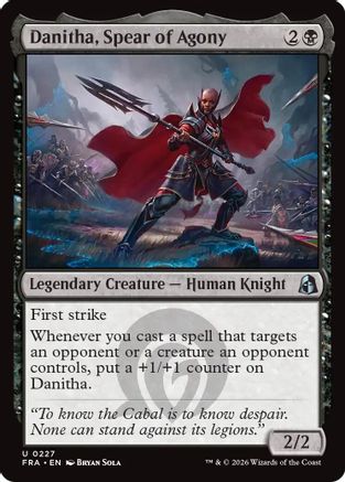 Danitha, Spear of Agony (FRA-227) (Foil)