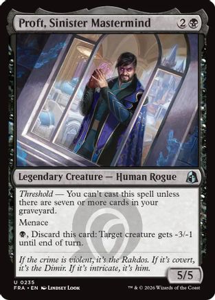 Proft, Sinister Mastermind (FRA-235) (Foil)