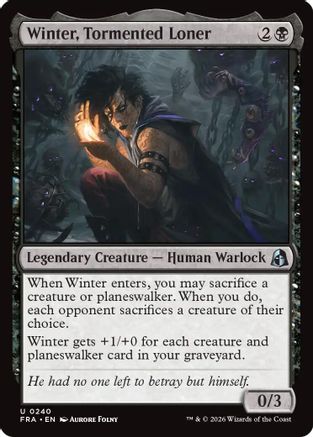 Winter, Tormented Loner (FRA-240) (Foil)
