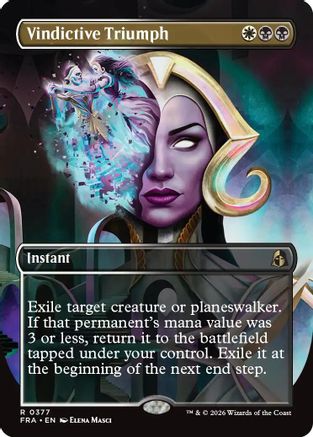 Vindictive Triumph (Borderless (FRA-377) (Foil)