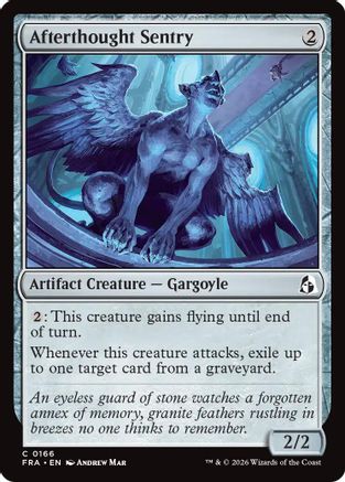 Afterthought Sentry (FRA-166) (Foil)