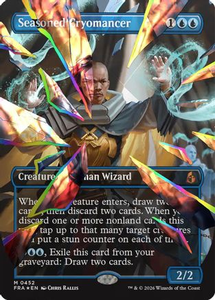 Seasoned Cryomancer (Borderless) (Facet Foil) (0452) (FRA-452)