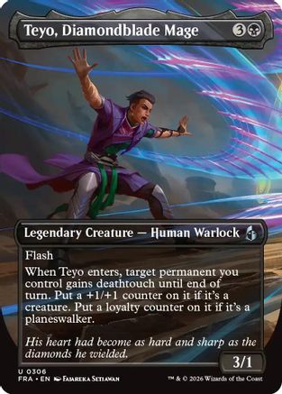 Teyo, Diamondblade Mage (Borderless) (FRA-306) (Foil)