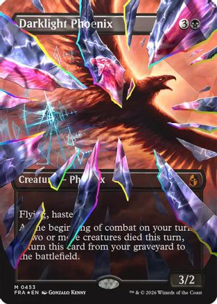 Darklight Phoenix (Borderless) (Facet Foil) (0453) (FRA-453)