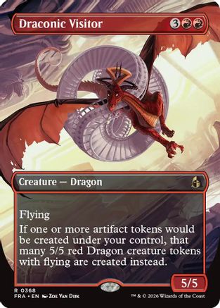 Draconic Visitor (Borderless) (FRA-368) (Foil)