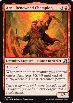 Arni, Renowned Champion (FRA-243)