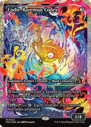 Codie, Ravenous Codex (Showcase) (Fracture Foil) (FRA-422)