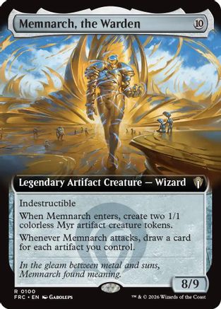 Memnarch, the Warden (Extended Art) (FRC-100)