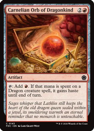 Carnelian Orb of Dragonkind (FDC-143)