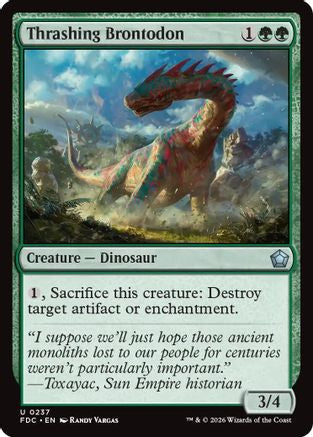 Thrashing Brontodon (FDC-237)