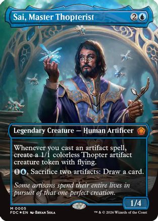 Sai, Master Thopterist (Borderless) (FDC-005) (Foil)