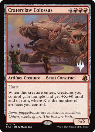 Craterclaw Colossus (PPFRA-078) (Foil)
