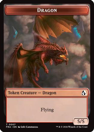 Dragon // Lotus Double-Sided Token (FRA-7 // 12)