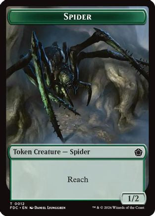 Spider // Phyrexian Beast Double-Sided Token (FDC-12 // 11)