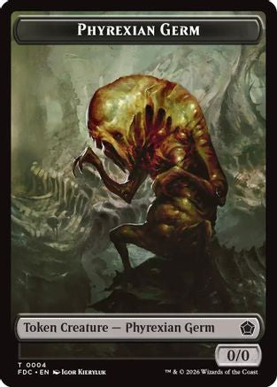 Phyrexian Germ // Phyrexian Beast Double-Sided Token (FDC-4 // 11)