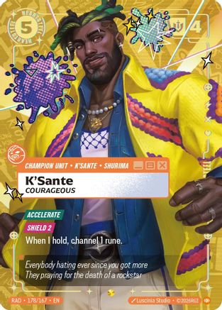 K'Sante, Courageous (Showcase) (RAD-178) (Foil)