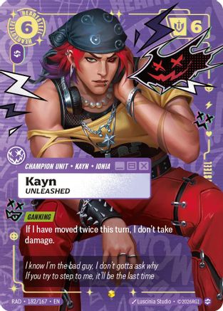 Kayn, Unleashed (Showcase) (RAD-182) (Foil)