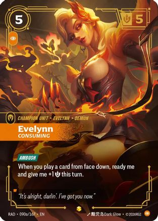 Evelynn, Consuming (Alternate Art) (RAD-090a) (Foil)