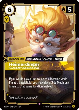 Heimerdinger, Academy Instructor (RAD-132) (Foil)