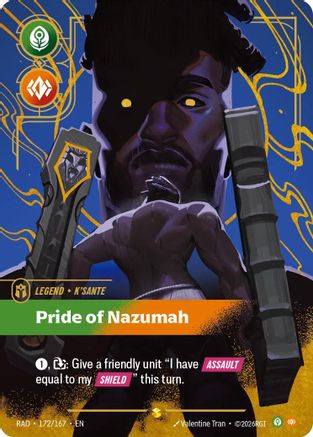 K'Sante, Pride of Nazumah (Overnumbered) (RAD-172) (Foil)