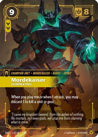 Mordekaiser, Dominating (RAD-137) (Foil)